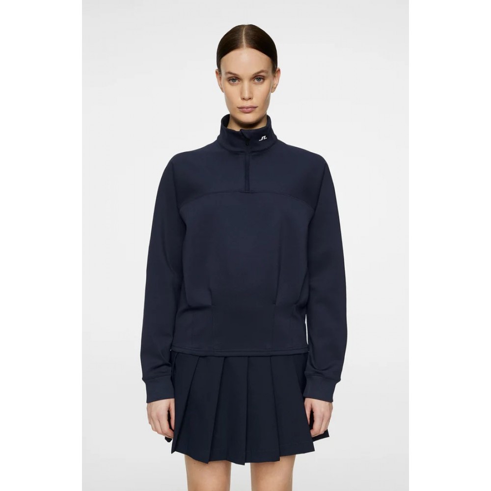 J.L Jodi Quarter Zip Sweater - Navy