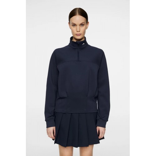 J.L Jodi Quarter Zip Sweater - Navy