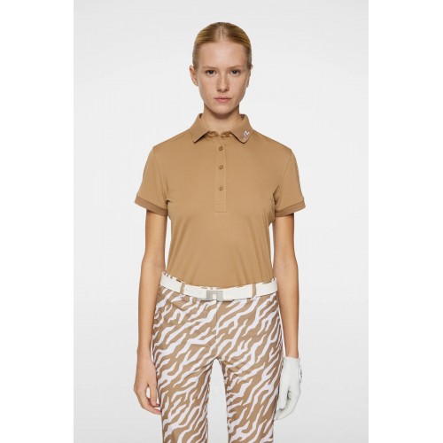 J.L Tour Tech Polo - Tigers Eye