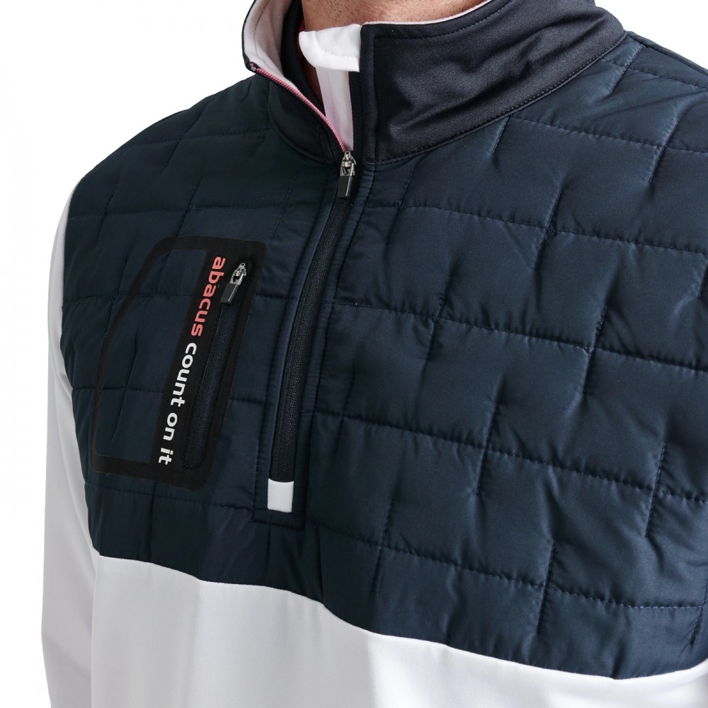 Hoylake Thermo Midlayer - White/Navy