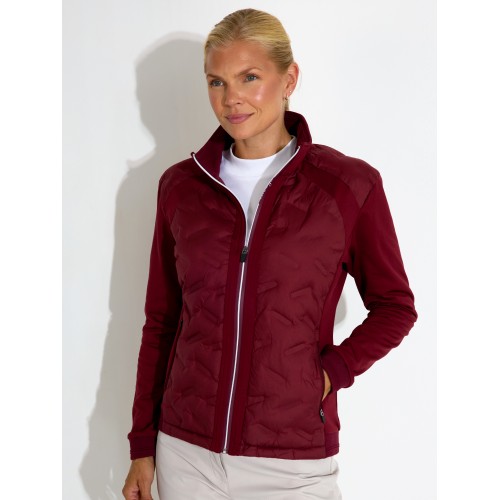 Portrush Hybrid Jacket - Cranberry