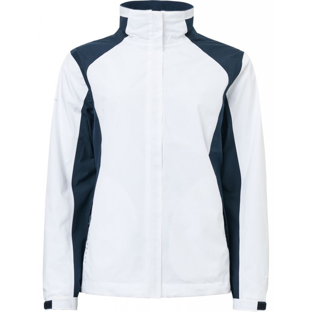 Links Stretch Rainjacket - White / Navy