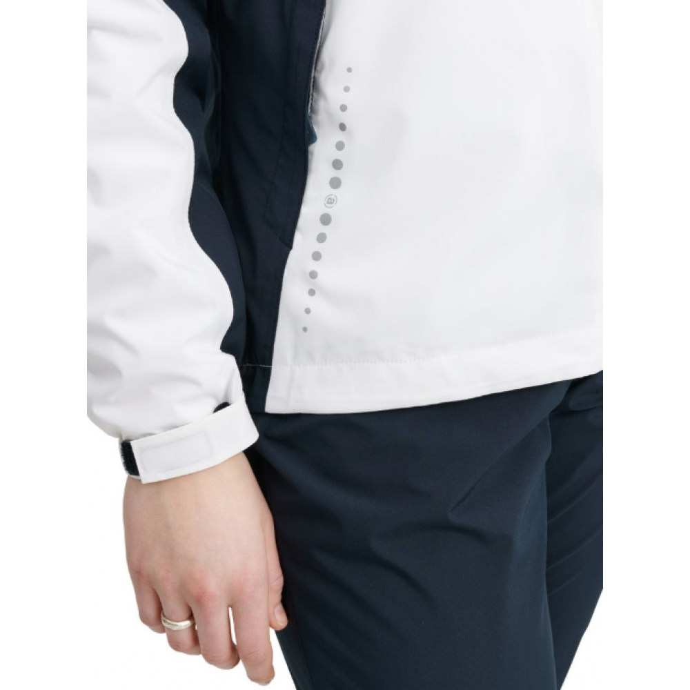 Links Stretch Rainjacket - White / Navy