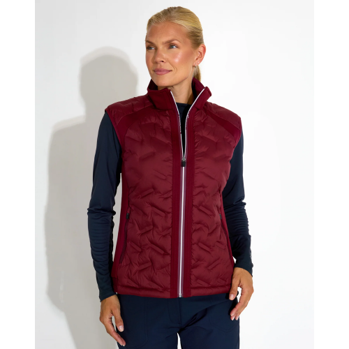 Portrush Hybrid Vest - Cranberry