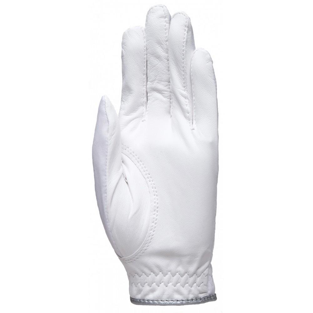 White Clear Dot Golf Glove