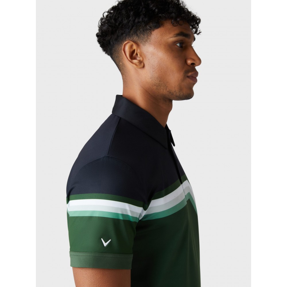 Callaway - Golf X-Series Racer Chev Block Polo - Black Forest