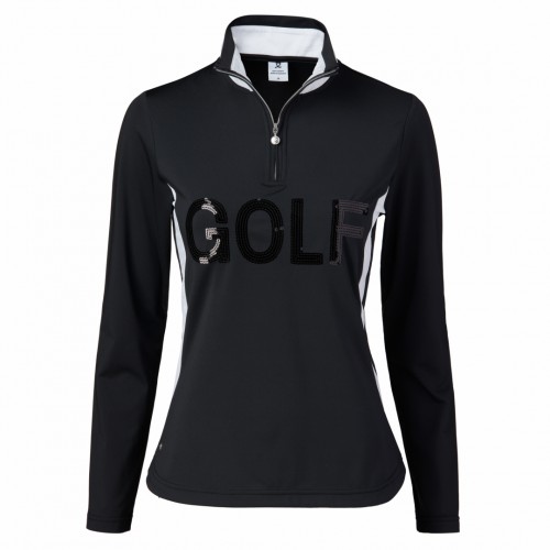 Golf sweater 1/4 zip - Black