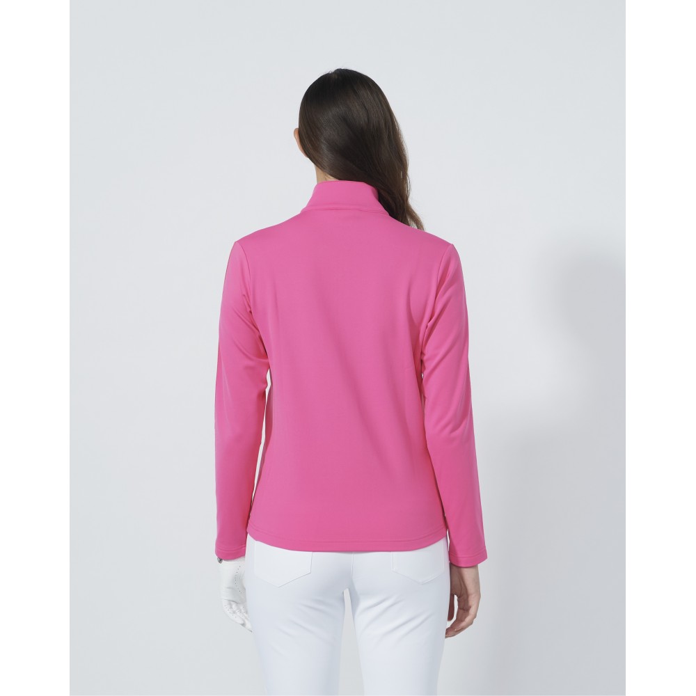 Cholet Full Zip Sweater - Radiant Pink