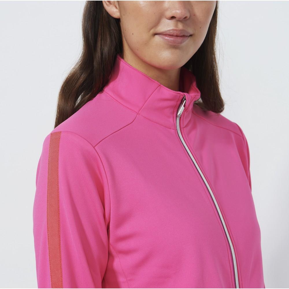 Cholet Full Zip Sweater - Radiant Pink