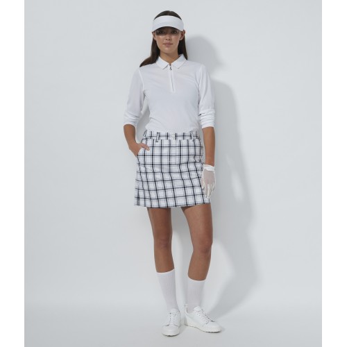 Plaid skort - 45 cm White/Black