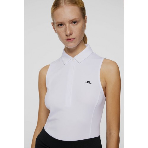 J.L Dena Sleeveless Top - White