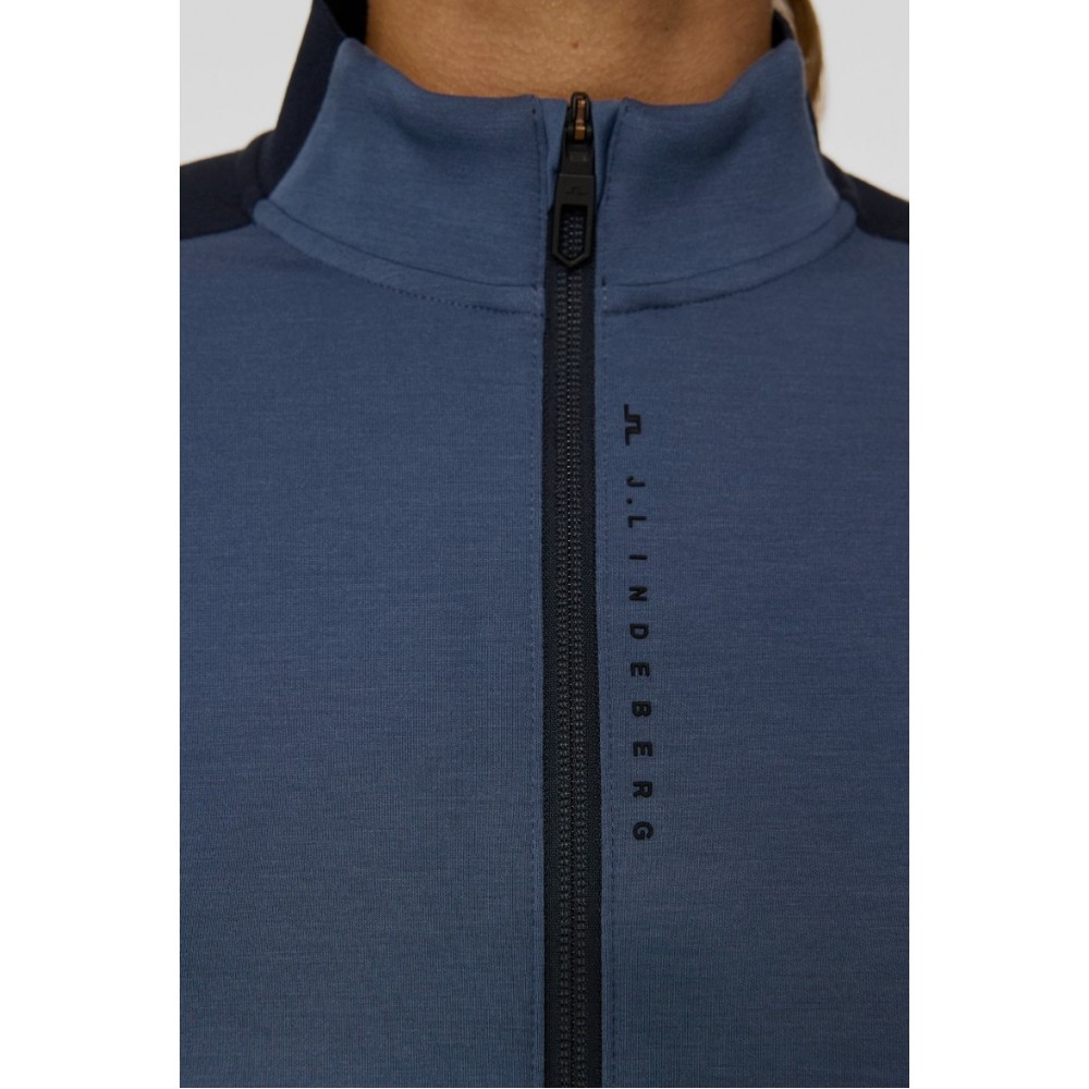 J.L Nami Zip Mid Layer - Navy