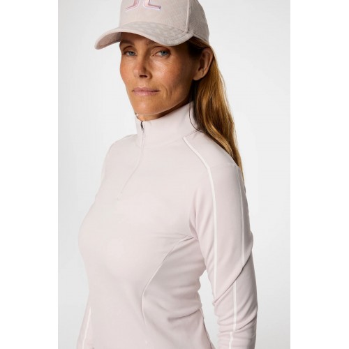 J.L Nefe Quarter Zip Mid Layer - Grey Lilac J.L Nefe Quarter Zip Mid Layer - Grey Lilac