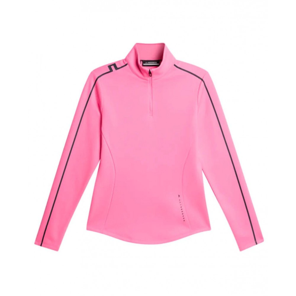 J.L Nefe Quarter Zip Mid Layer - Eosine Pink