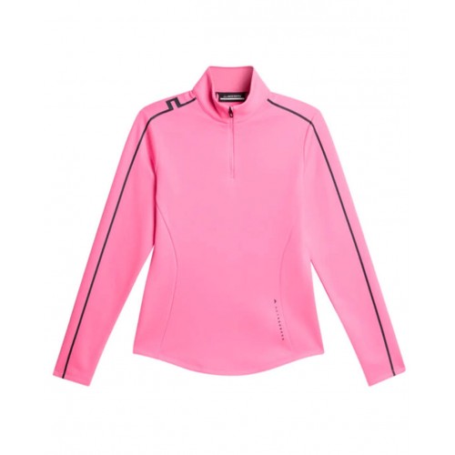 J.L Nefe Quarter Zip Mid Layer - Eosine Pink