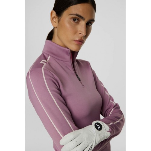 J.L Nefe Quarter Zip Mid Layer - Very Grape