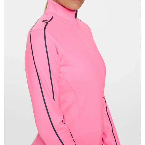 J.L Nefe Quarter Zip Mid Layer - Eosine Pink