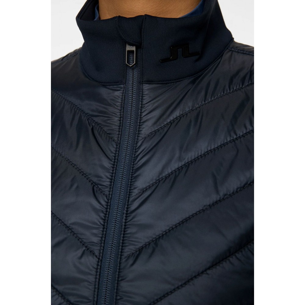 J.L Madde Quilt Hybrid Vest - Navy
