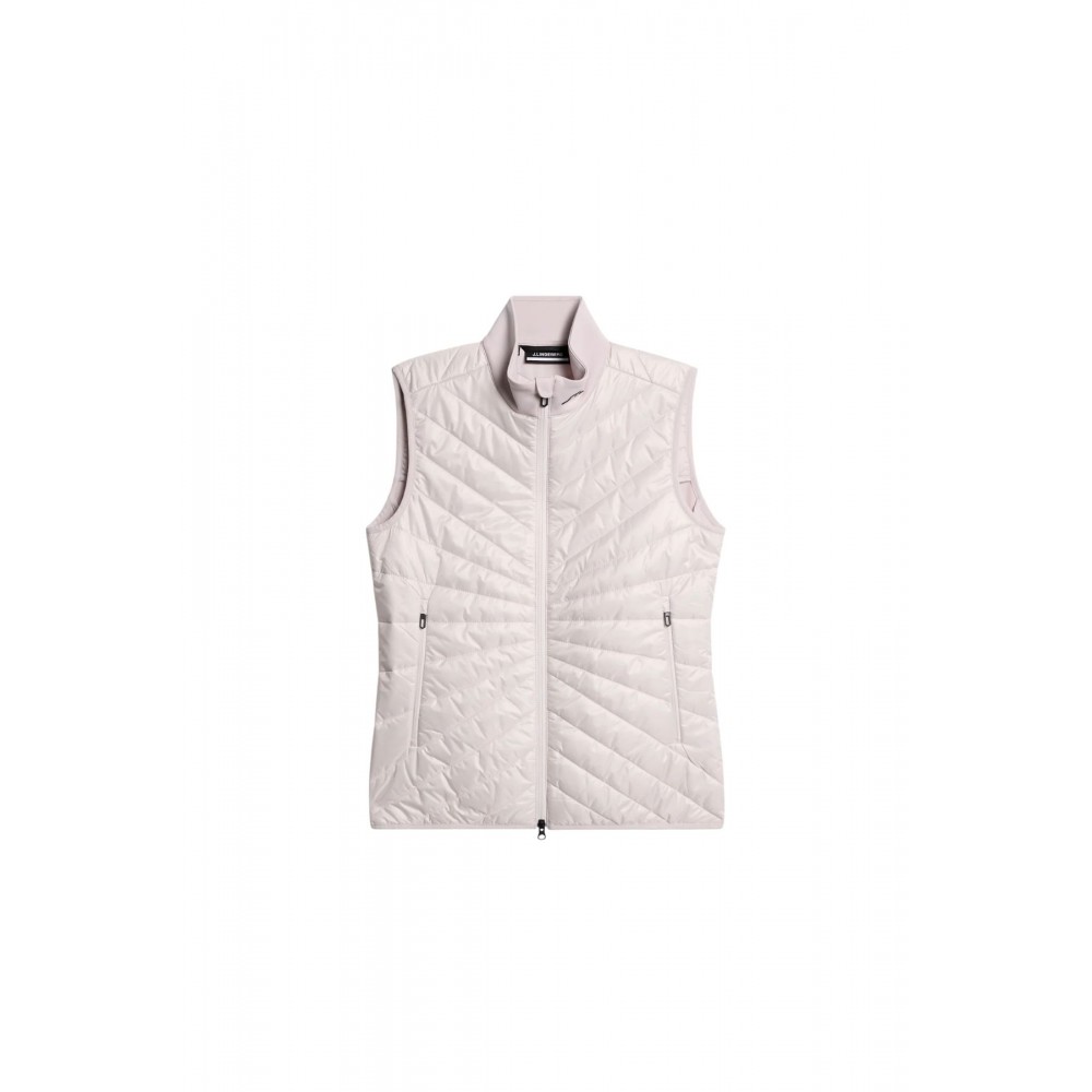 J.L Madde Quilt Hybrid Vest - Grey Lilac
