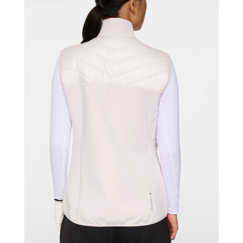 J.L Madde Quilt Hybrid Vest - Grey Lilac