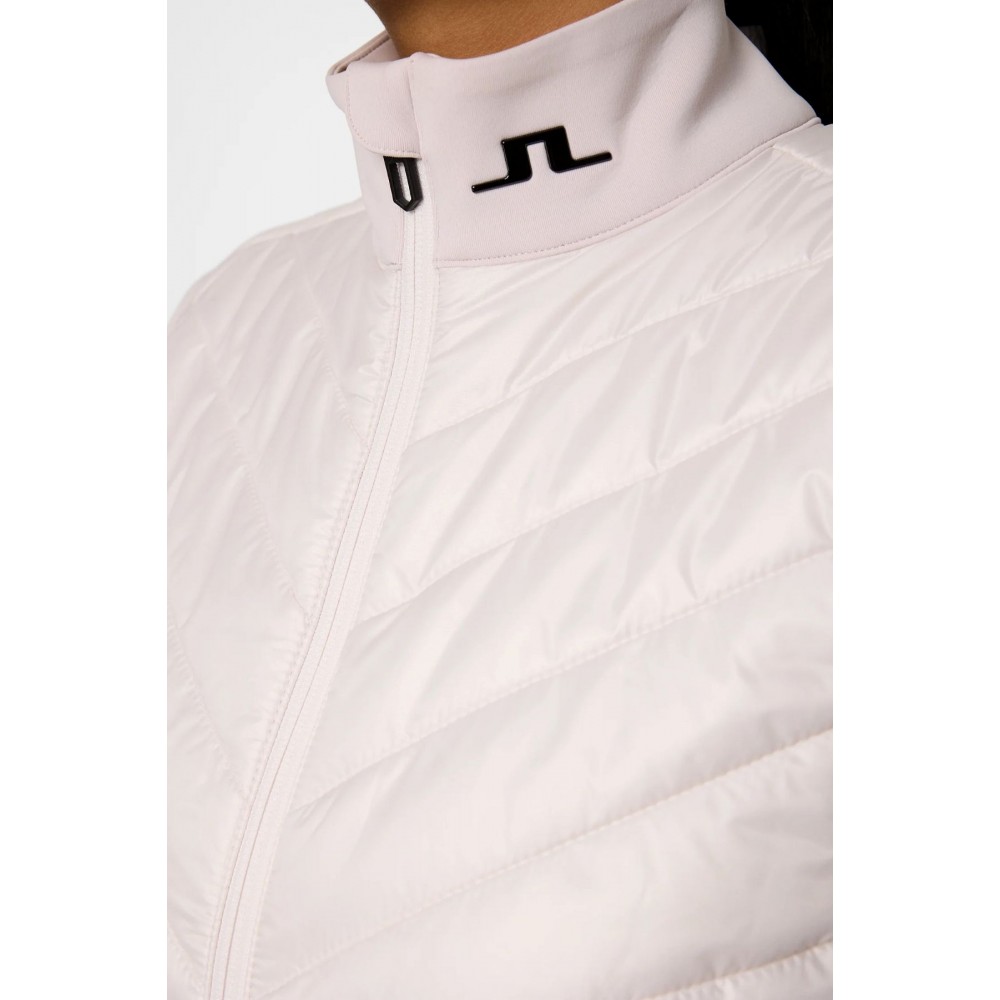 J.L Madde Quilt Hybrid Vest - Grey Lilac