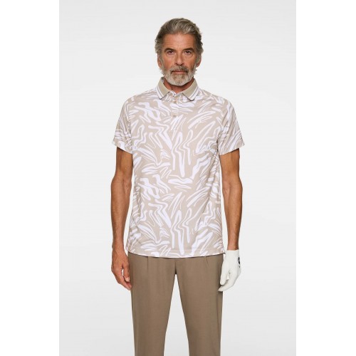 J.L  George Print Polo - Scribble String