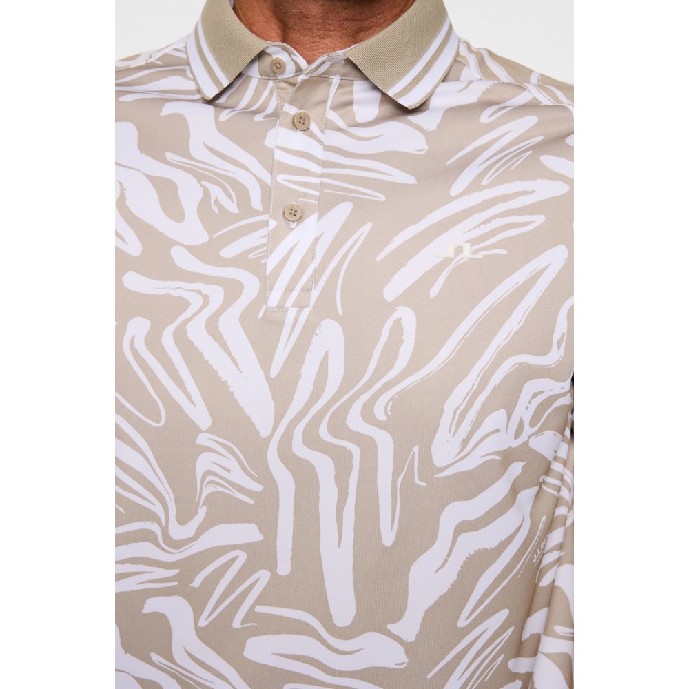 J.L  George Print Polo - Scribble String