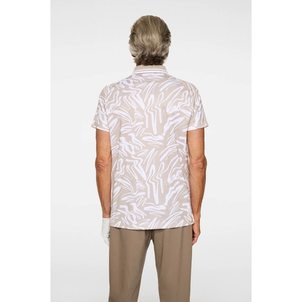 J.L  George Print Polo - Scribble String