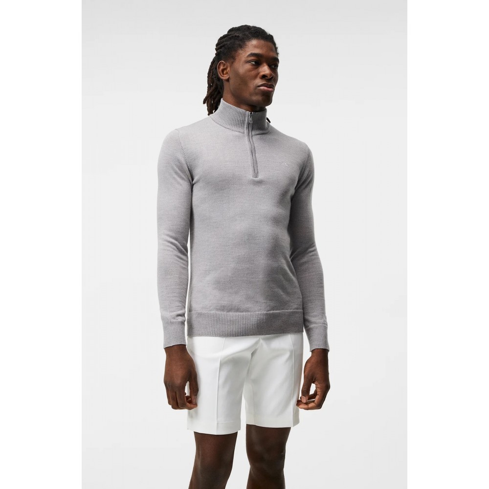 J.Lindeberg Kian Zipped Sweater - Grey