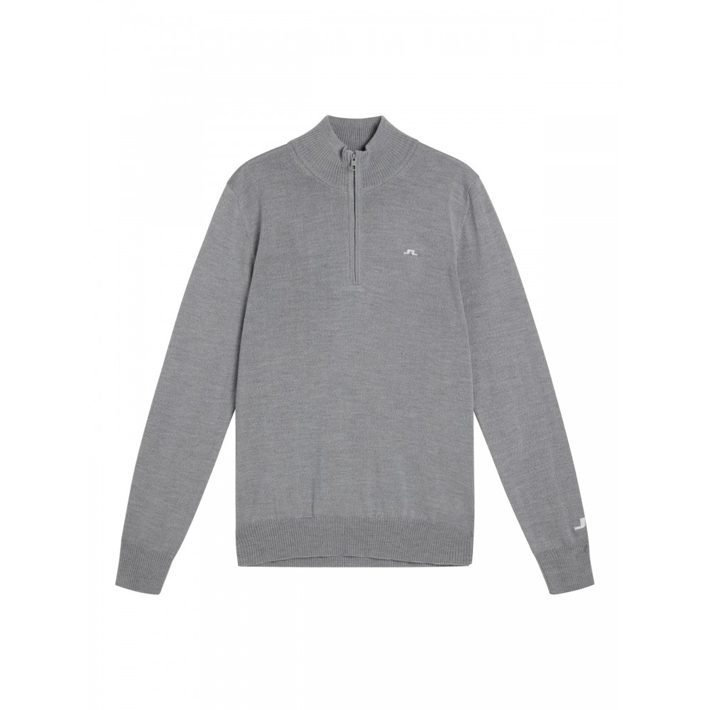 J.Lindeberg Kian Zipped Sweater - Grey