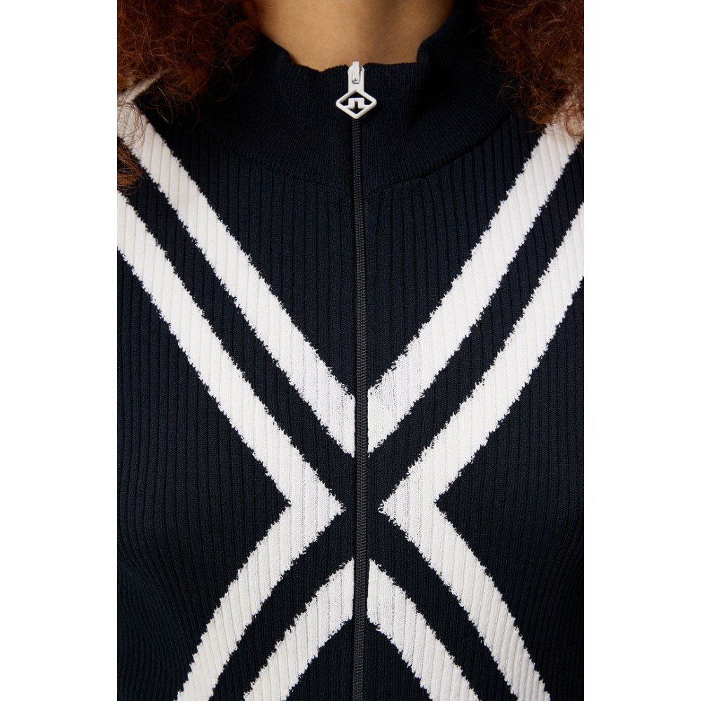 J.L Flora Knitted Sweater - Navy