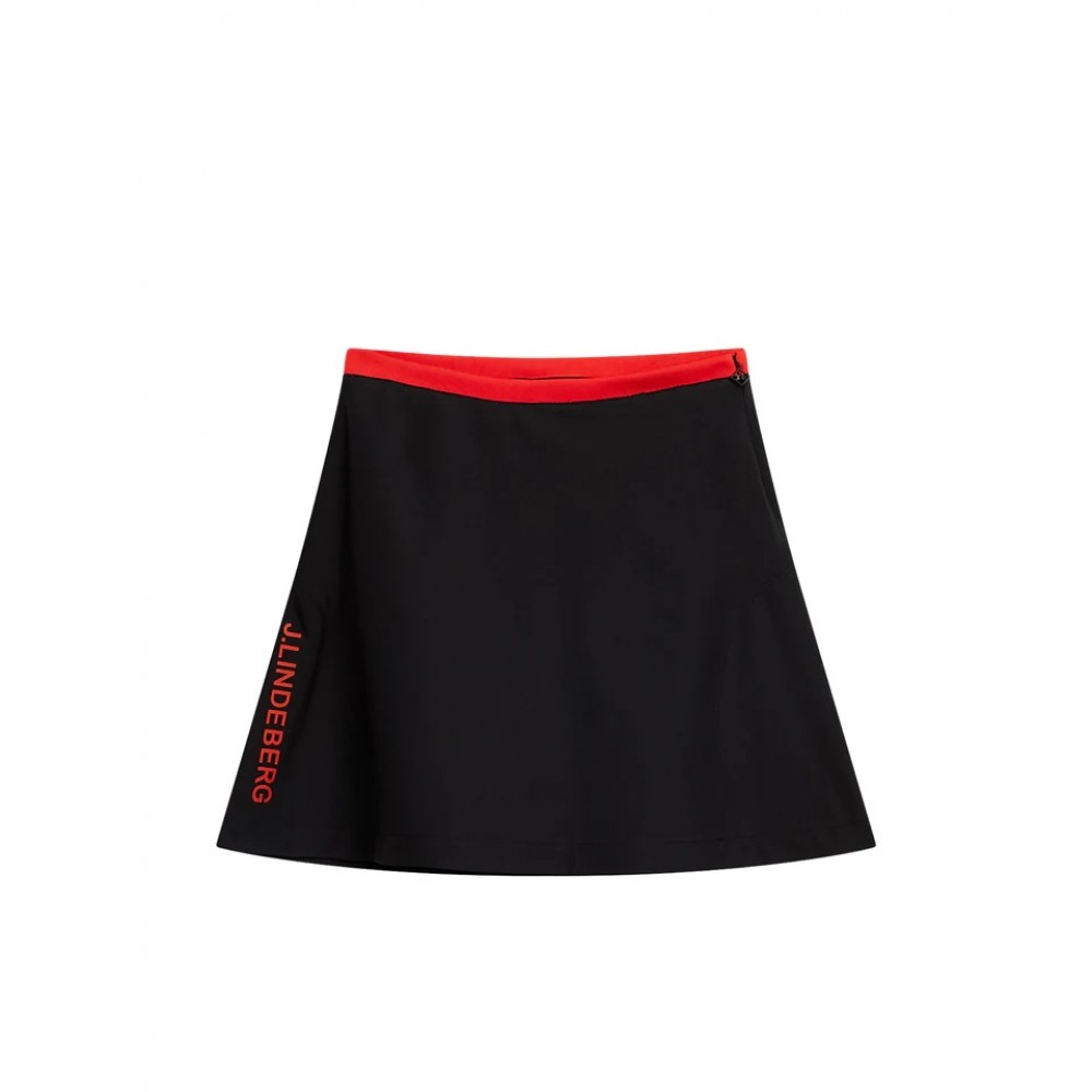 J.Lindeberg Themba Skirt - Black/Orange