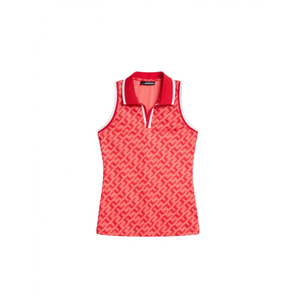 J.Lindeberg Sadie Sleeveless Top - Bittersweet Red