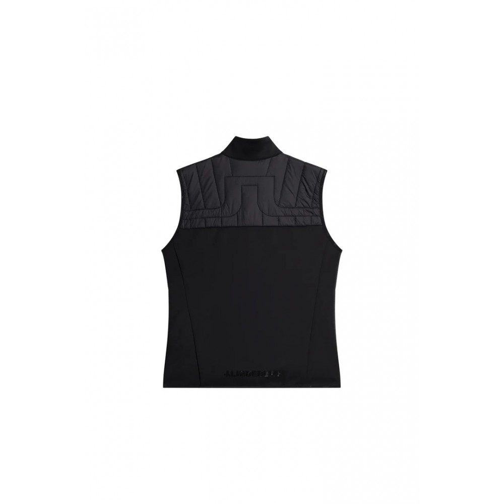 J.L Holma Quilt Hybrid Vest - Black