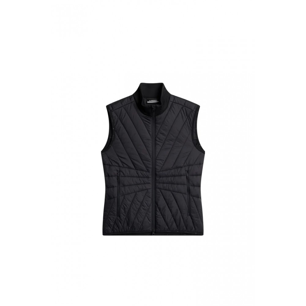 J.L Holma Quilt Hybrid Vest - Black